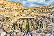 Pertama dalam Sejarah, Ruang Bawah Tanah Colosseum Roma Dibuka untuk Wisatawan