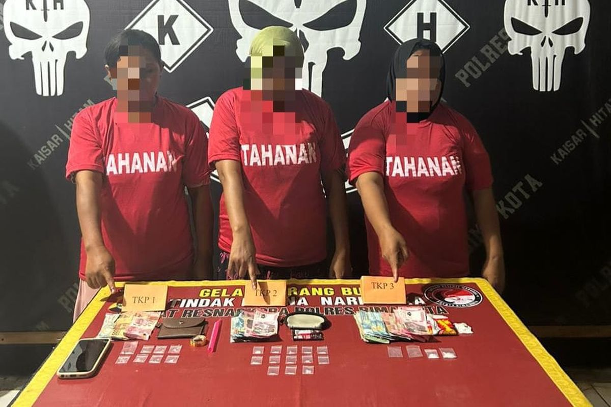 Ditangkap, 3 Ibu Rumah Tangga di Bima Jadi Pengedar Sabu