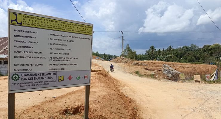 Kondisi Terkini Jalan Bypass Pasar Sepaku, Pengurai Macet Menuju IKN