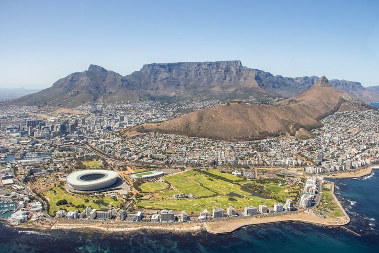 Ilustrasi Cape Town di Afrika Selatan, salah satu destinasi favorit Ratu Elizabeth II.