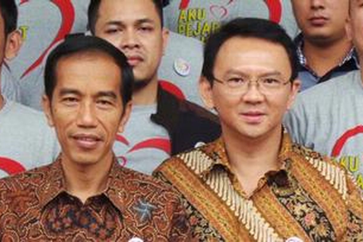 Gubernur dan Wakil Gubernur DKI Jakarta,  Joko Widodo dan Basuki Tjahaja Purnama.