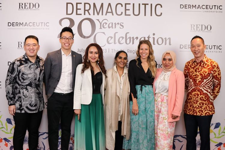 Perayaan 20 Tahun Dermaceutic yang diadakan oleh Redo Marketing Indonesia selaku distributor di Jakarta (11/7/2023).