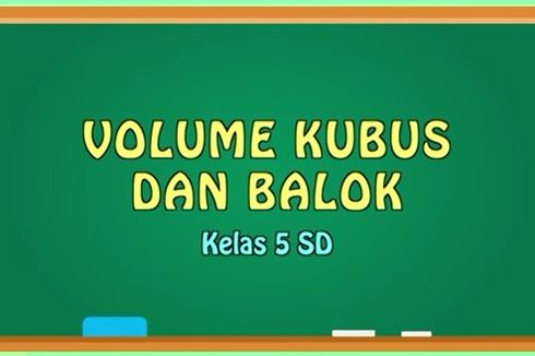 Rumus Volume Kubus dan Balok