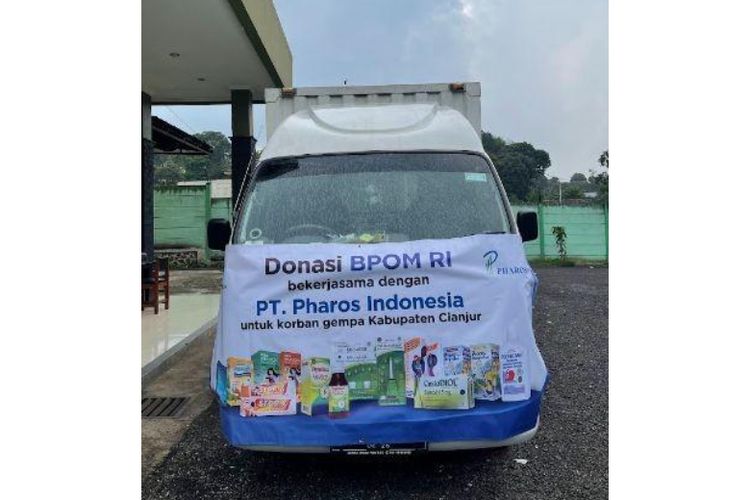 Bantuan obat dari PT Pharos Indonesia merupakan hasil kerja sama dengan BPOM. 