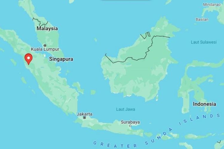 
Lokasi kejadian keracunan 100 warga di Mandailing Natal, Sumatra Utara.