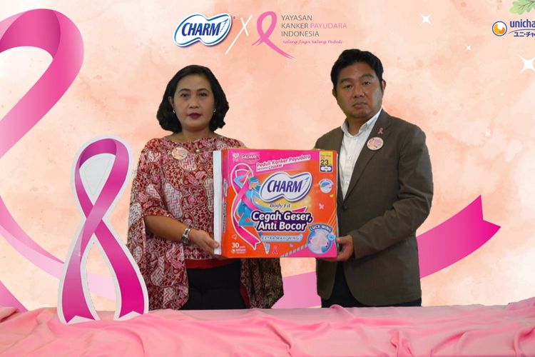  Peluncuran Charm Extra Maxi Pink Ribbon sebagai media untuk edukasi deteksi dini kanker payudara.