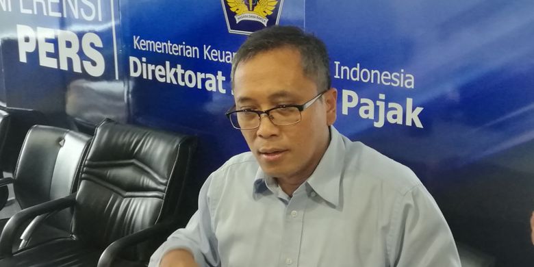 Direktur Transformasi Teknologi Komunikasi dan Informasi Iwan Djuniardi di Kantor Pusat Ditjen Pajak, Jakarta, Rabu (29/3/2017).