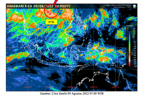 Berpotensi Tinggi Menjadi Siklon Tropis, Ini Dampak Bibit Siklon 97W bagi Indonesia