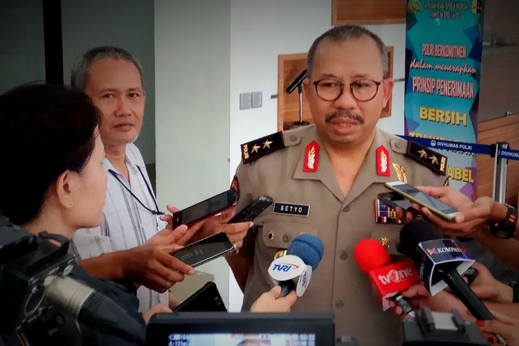 Kepala Divisi Humas Polri Irjen Setyo Wasisto saat ditemui di Mabes Polri, Jakarta Selatan, Jumat (18/8/2017)