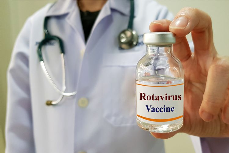 Ilustrasi vaksin Rotavirus. Imunisasi rotavirus digunakan untuk mengatasi masalah diare yang umum dialami oleh anak-anak Indonesia.