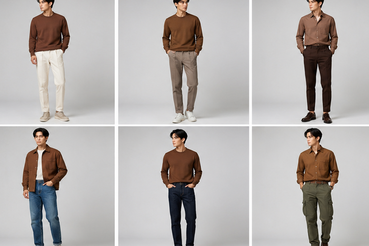 Baju Coklat Cocok dengan Celana Warna Apa? Ini 15 Inspirasinya