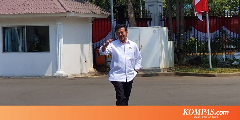 Gantikan Amran, Mantan Gubernur Sulsel Jadi Menteri Pertanian