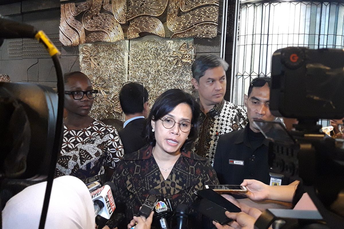 Menteri Keuangan Sri Mulyani Indrawati di Jakarta, Kamis (30/1/2020).