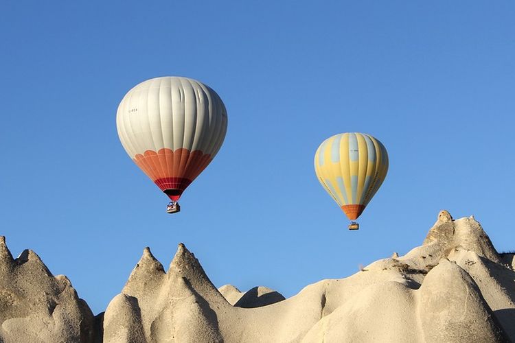 Cappadocia, wisata balon udara yang terkenal di Turki