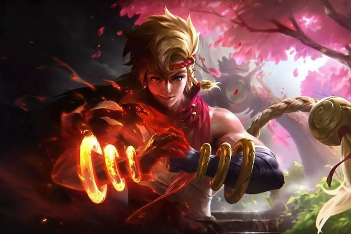 Ilustrasi hero fighter Yin di Mobile Legends: Bang Bang.