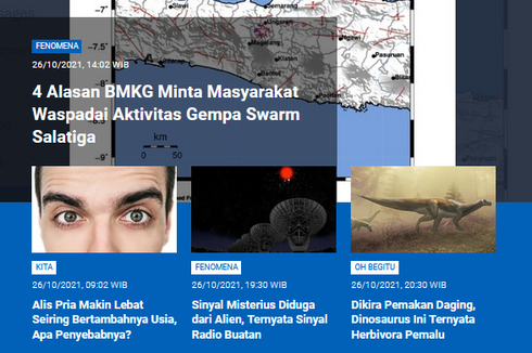 [POPULER SAINS] Alasan Aktivitas Gempa Swarm Salatiga Harus Diwaspadai | Sinyal Misterius di Luar Angkasa