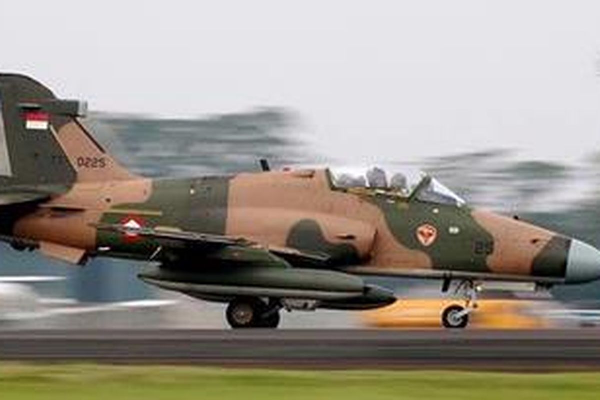Pesawat Hawk TNI AU.