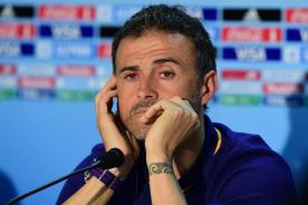Pelatih Barcelona, Luis Enrique.