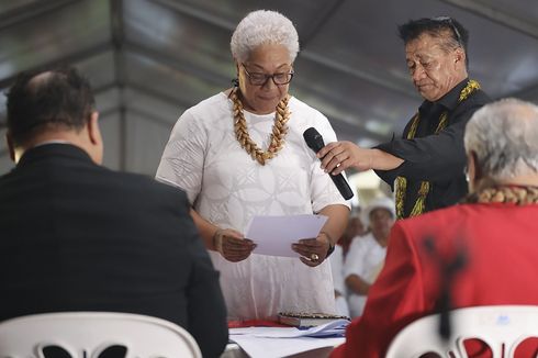 PM Perempuan Pertama Samoa Dilantik di Tenda karena Dikunci Oposisi