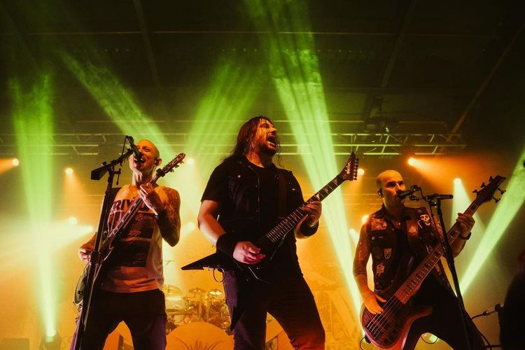 Band metal asal AS, Trivium, dipastikan bakal manggung di Hammersonic Festival di Pantai Carnaval, Ancol, Jakarta Utara, Minggu (19/3/2023).