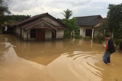 Hujan Lebat, Belasan Rumah Terendam Banjir di Bangka