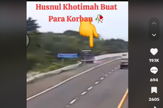 Video Detik-detik Bus PO Shantika Terjun Bebas di Jalan Tol