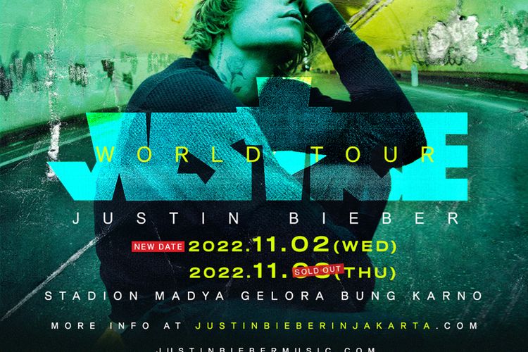 Pihak promotor resmi menambah jadwal konser Justin Bieber di Jakarta. Konser tersebut akan digelar pada Rabu, 2 November 2022.