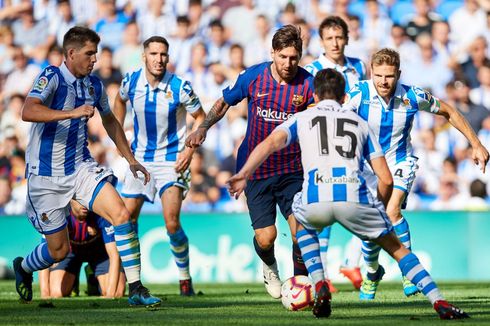 Real Sociedad Vs Barcelona, Laga Sulit Messi dkk di Reale Arena