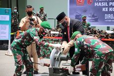 HUT TNI ke-75, Kodam XVI Pattimura Musnahkan 764 Senjata Api Sisa Konflik