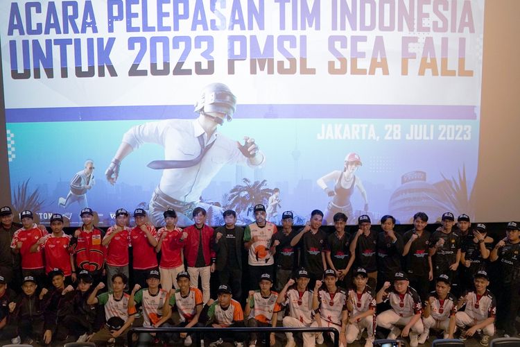 PUBG Mobile Indonesia melakukan acara pelepasan untuk enam tim yang mengikuti ajang 2023 PMSL SEA Fall pada Jumat (28/7/2023).