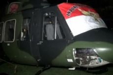 Helikopter TNI AD Mendarat Darurat di Halaman Kantor Bupati Mamuju Utara