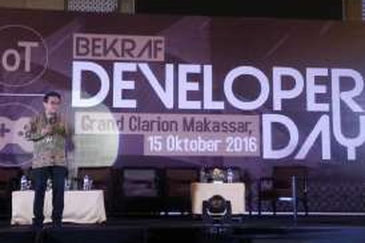 Acara Bekraf Developer Day di Makassar, Sabtu (15/10/2016).