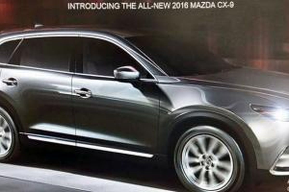 Foto Mazda All-New CX-9 bocor di internet sebelum debut.