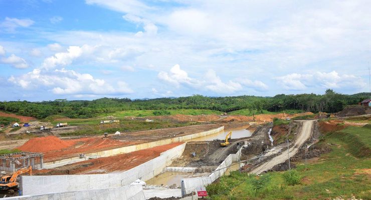 Intip Progres Bendungan Pertama di IKN, Ditargetkan Tuntas 2023