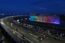 Air Mancur Menari di Jembatan Suroboyo Akan Digelar Lagi Usai Lebaran 2023