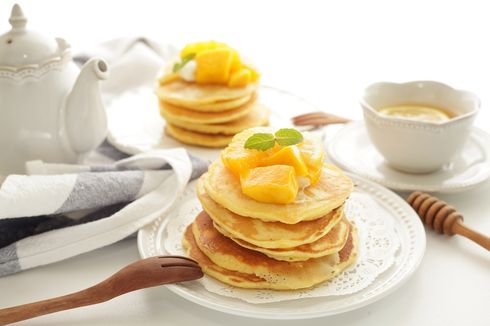 Dilumuri Susu Kental Manis, Ini 3 Resep Pancake Mangga