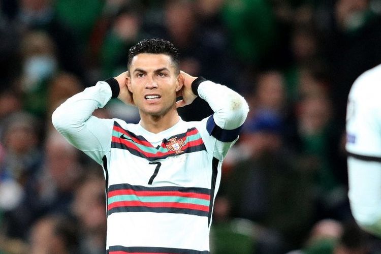 Hasil 0-0 timnas Portugal saat bertandang ke Dublin untuk menghadapi timnas Irlandia pada Jumat (12/11/2021) menjadi catatan tersendiri bagi seorang Cristiano Ronaldo.