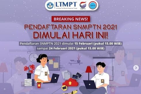 Daftar SNMPTN 2021, Berikut Link dan 7 Caranya