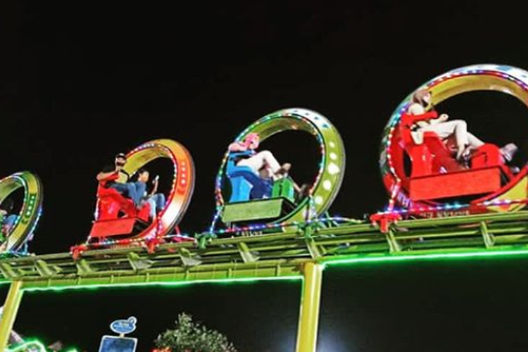 Tempat wisata Taman Ghanjaran Trawas di Mojokerto.