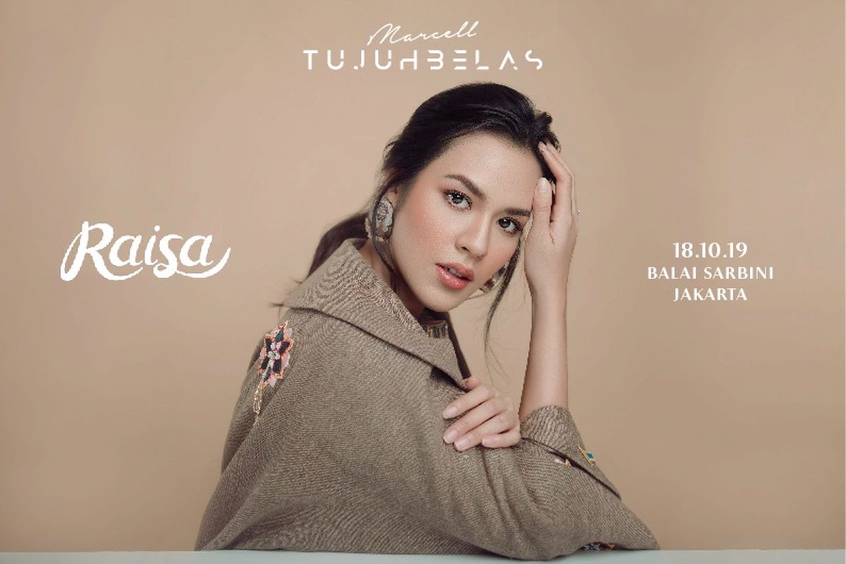 Raisa Andriana menjadi salah satu bintang tamu konser dalam Marcell Tujugbelas.