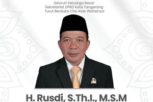 Ketua DPRD Kota Tangerang Rusdi Meninggal