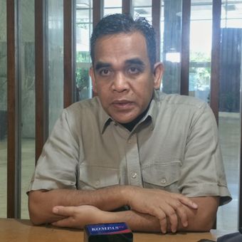 Wakil Ketua Badan Pemenangan Nasional (BPN) Ahmad Muzani di Kompleks Parlemen, Senayan, Jakarta, Jumat (22/2/2019).