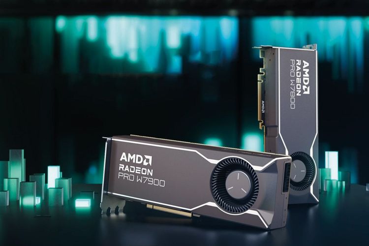AMD Radeon Pro W7800 dan W7900.