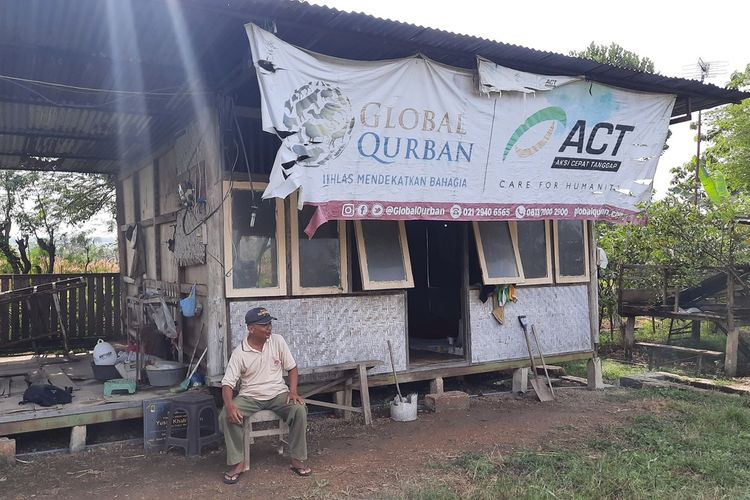 Lahan milik warga yang sempat dimanfaatkan oleh ACT untuk peternakan kambing di Desa Gadu, Kecamatan Sambong, Kabupaten Blora, Jawa Tengah, Rabu (6/7/2022)