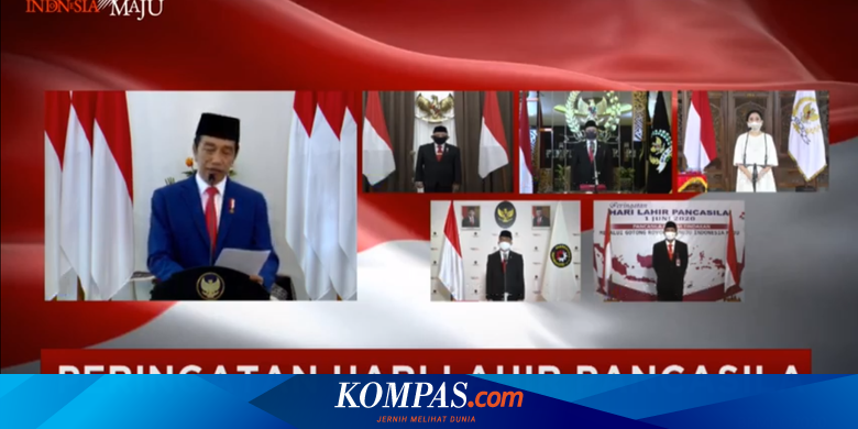 Saat Upacara Peringatan Hari Lahir Pancasila Digelar Virtual