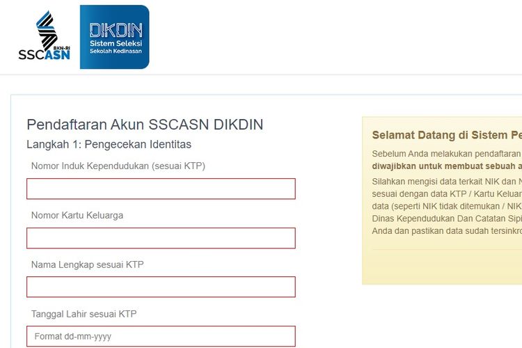 Cara daftar sekolah kedinasan 2022 melalui laman resmi dikdin-daftar.bkn.go.id yang sudah dibuka hari ini, Sabtu 9 April 2022