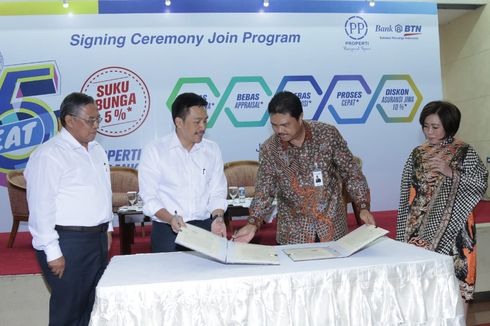 BTN-PP Properti Teken Kerja Sama Promosi Bunga 5 Persen