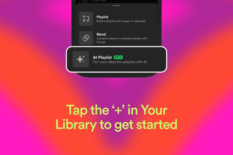 Fitur AI Playlist bakal muncul di menu Your Library Spotify
