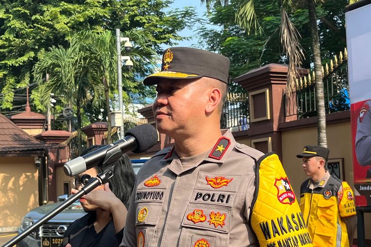 Kepala Biro Penerangan Masyarakat (Karo Penmas) Divisi Humas Polri Brigjen Trunoyudo Wisnu Andiko di Mabes Polri, Jakarta, Senin (1/4/2024).