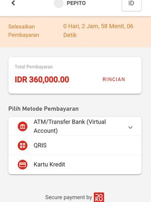 Ilustrasi pembayaran di Supermarket Pepito di Bali dengan menggunakan link dari DOKU, dengan metode pembayaran yang beragam. 